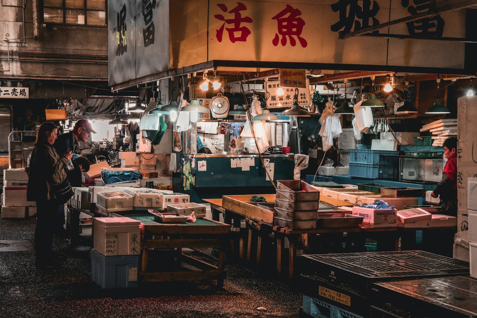 青果の現場を想起させる写真
